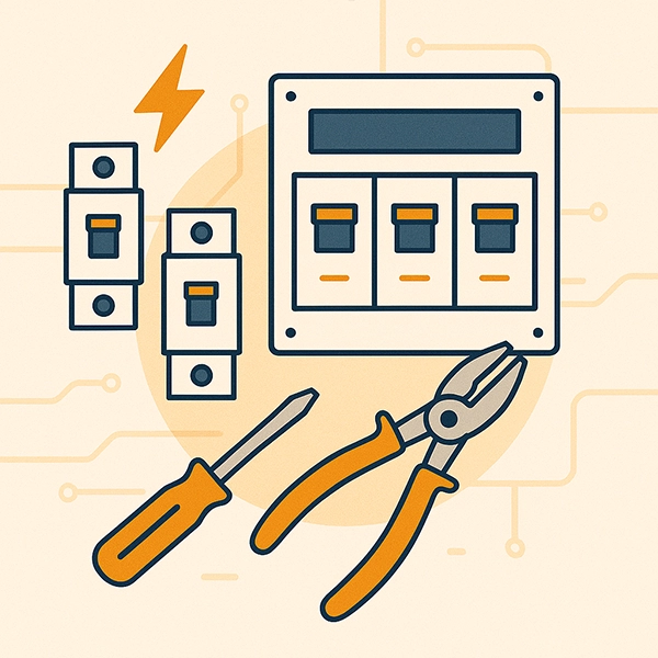 Instalação de disjuntores e quadro elétrico em Campinas e região